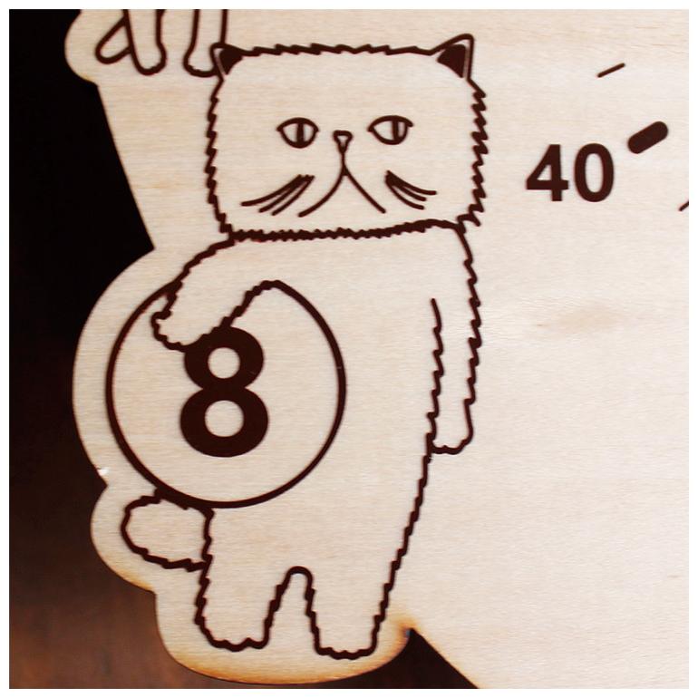 振り子時計 CATS clock 時計 壁時計 壁掛け時計 ねこ 木製 日本製