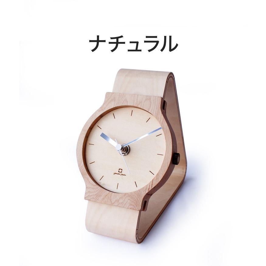 置き時計 腕時計風 木製 Watches clock N おしゃれ かわいい 天然木 北欧 北欧風 時計 置時計 おしゃれ アナログ クロック テーブルクロック｜recommendo｜02