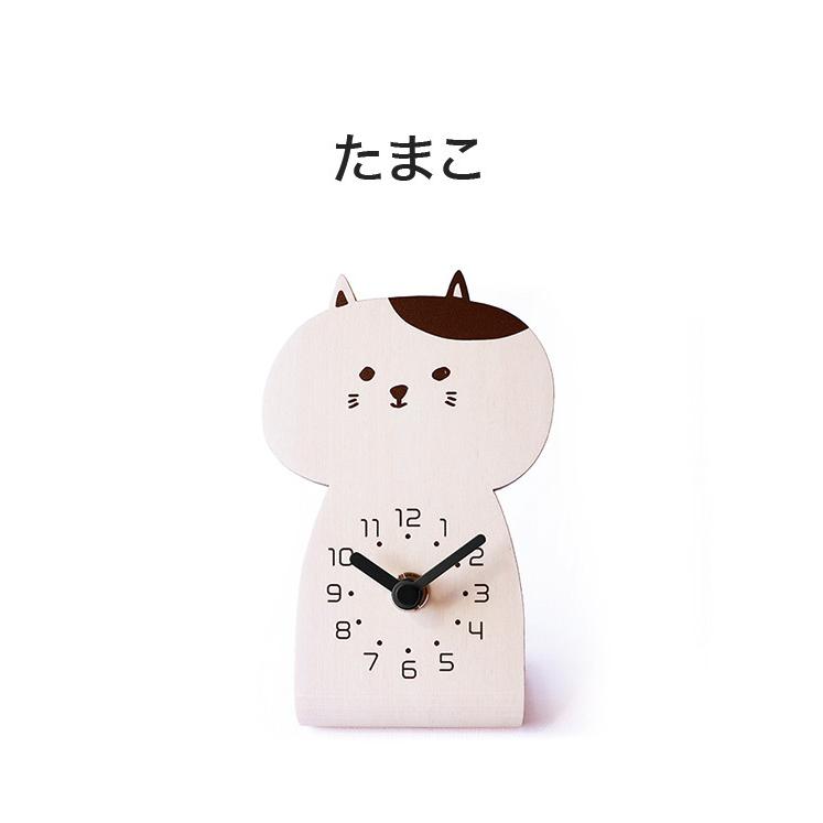 うんたねこ　特賞 時計 時計 置き時計 卓上時計 ねこ chara CAT キャラキャッツ 木製 日本製