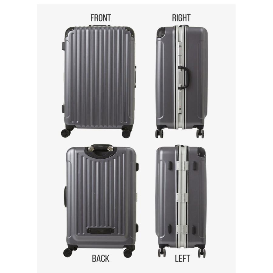 スーツケース Lサイズ フレームタイプ 軽量 キャリーバッグ キャリー