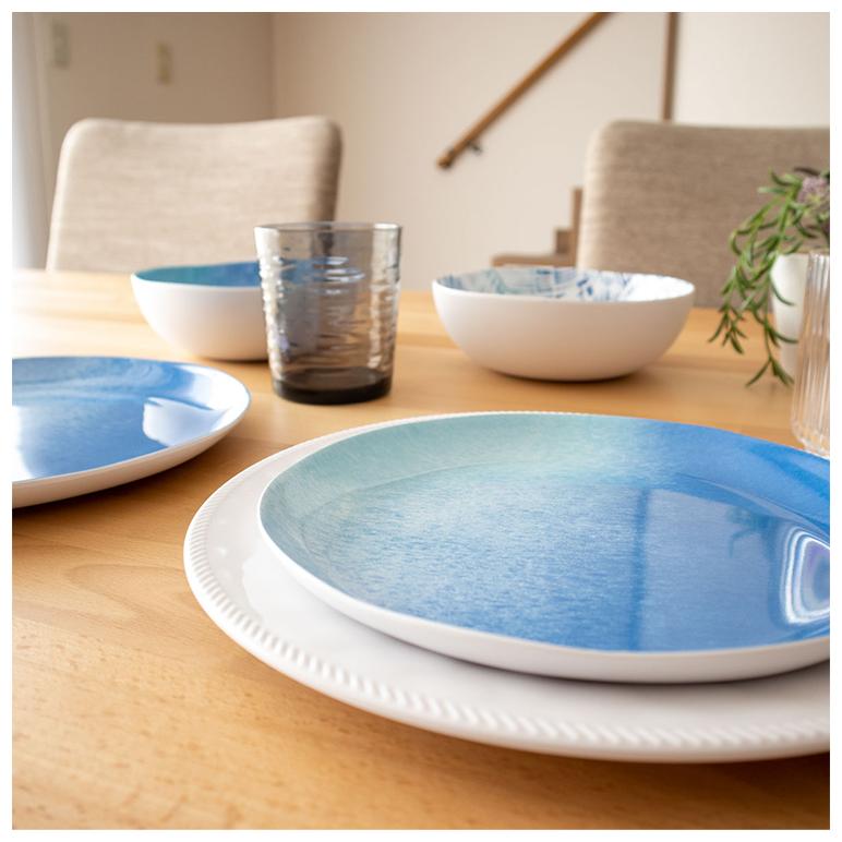 オセアニックオンブル 12点セット メラミン食器 割れにくい おしゃれ