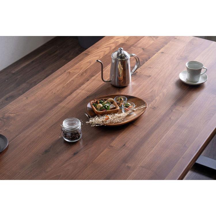 ダイニングテーブル 単品 幅150cm ウォールナット 大川家具 ブラウン ブラック ナチュラル 4人掛け 家族 リビング テーブル ダイニング おしゃれ 代引不可_2