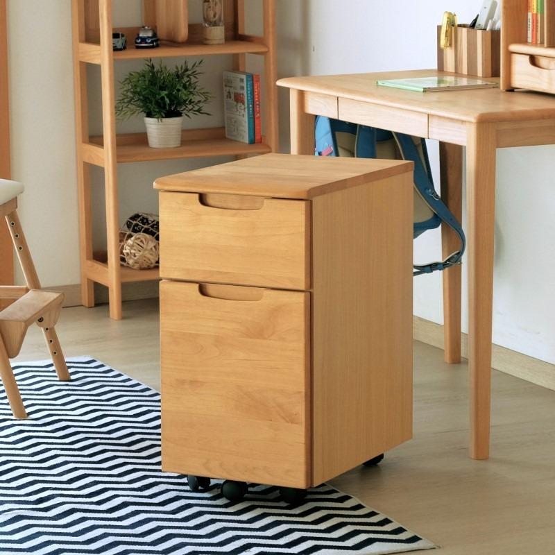 一生紀 ワゴン デスクワゴン 幅34 スリムワゴン キャスター付き 完成品