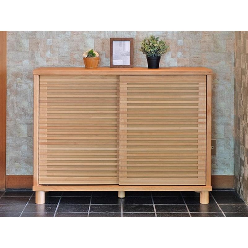 シューズラック 幅116 完成品 靴箱 玄関収納 木製 下駄箱 キャビネット