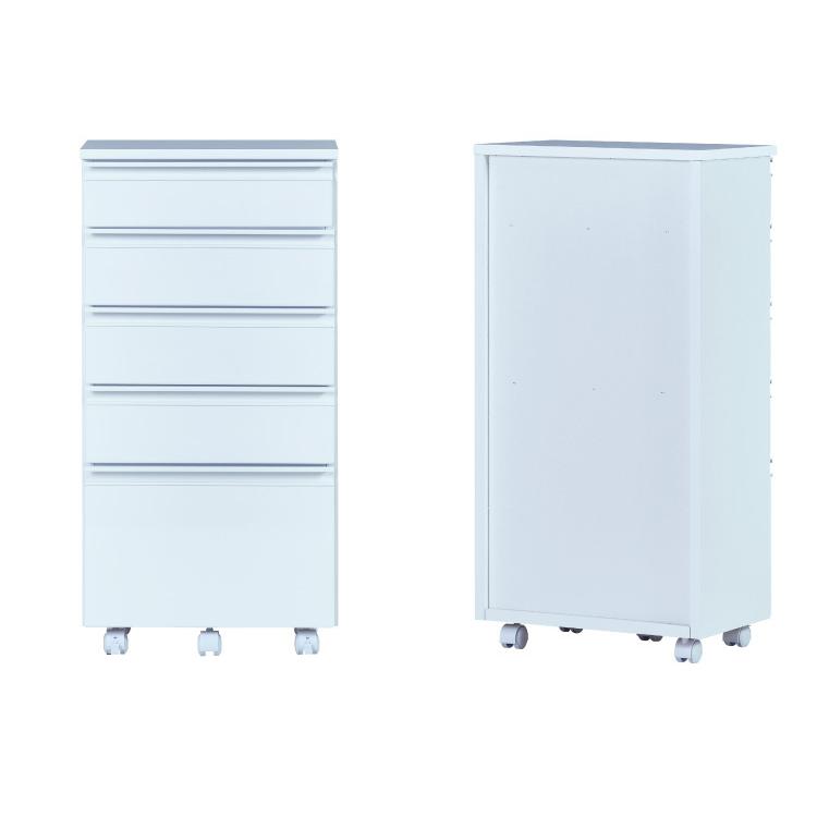 【正規販売店】 一生紀 サニタリーチェスト 完成品 幅45 奥行30 高さ90 DRITTO キャスター付き ランドリーチェスト 鏡面 ホワイト 白 スリム ランドリーラック 代引不可 【1954354873】(11450円)