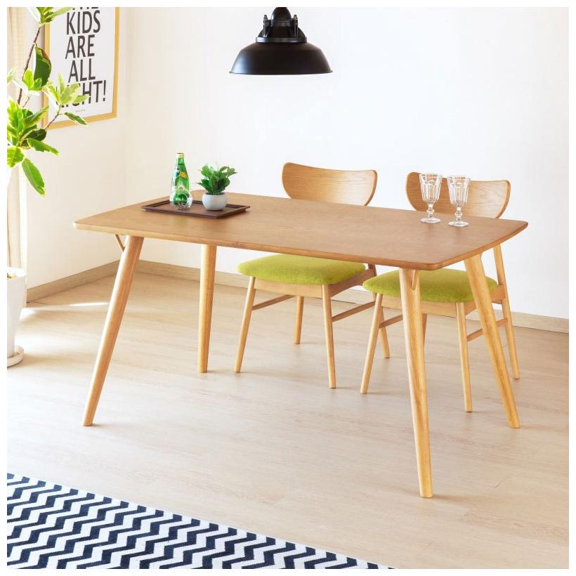 一生紀 ダイニングテーブル 幅140cm 完成品 食卓テーブル 4人掛け 北欧