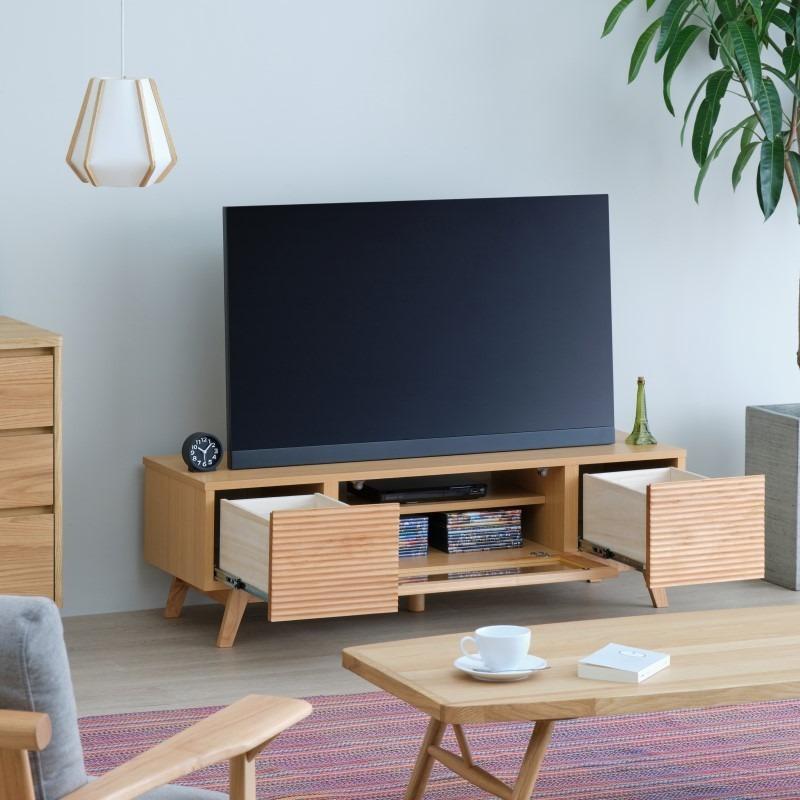 一生紀 テレビボード テレビ台 幅120 完成品 ローボード アルダー無垢