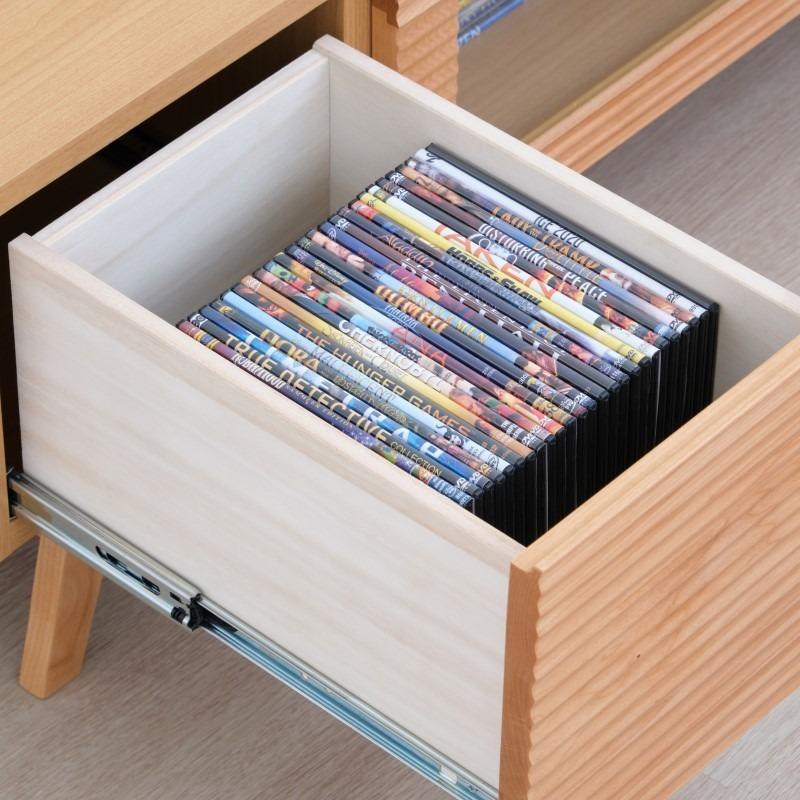 一生紀 テレビボード テレビ台 幅120 完成品 ローボード アルダー無垢