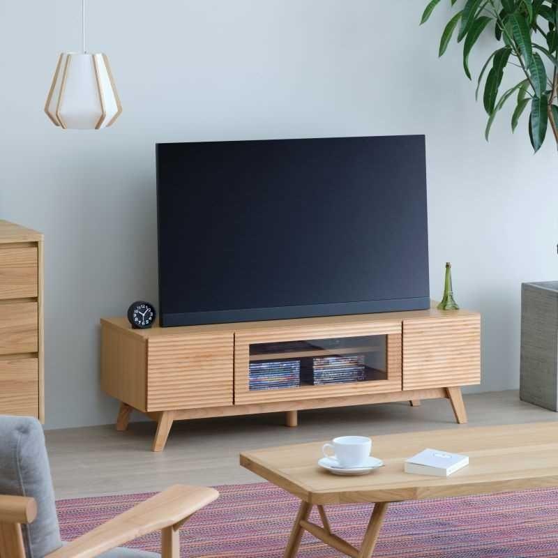 一生紀 テレビボード テレビ台 幅120 完成品 ローボード アルダー無垢