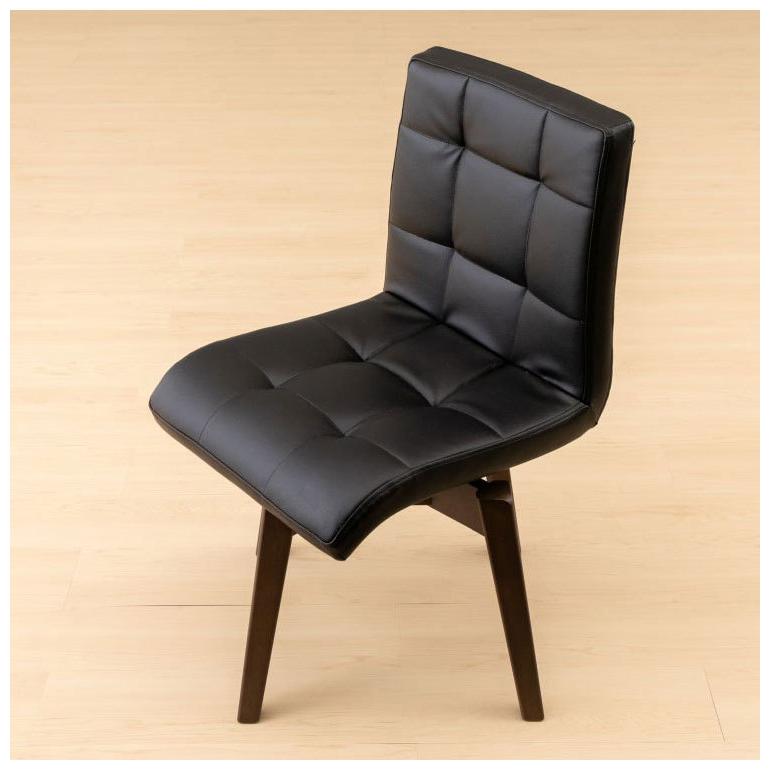 一生紀 回転式 ダイニングチェア VOLAN 天然木 360度回転 PVC