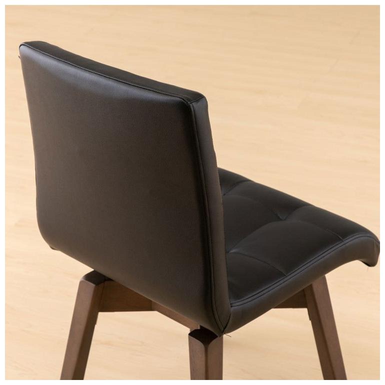 一生紀 回転式 ダイニングチェア VOLAN 天然木 360度回転 PVC 椅子