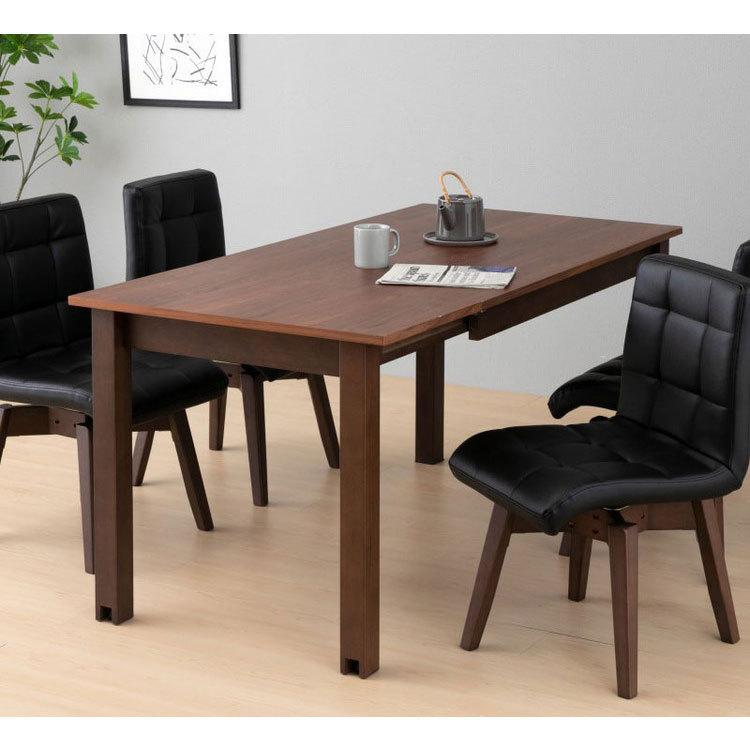 一生紀 ダイニングテーブル 伸長式 幅110~150 VOLAN 脚ごと簡単伸張