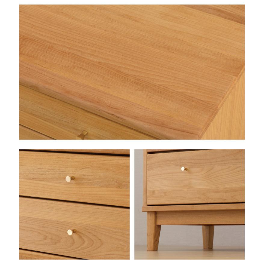 一生紀 チェスト 幅80 FORTO 完成品 フォルト アルダー無垢材 オイル