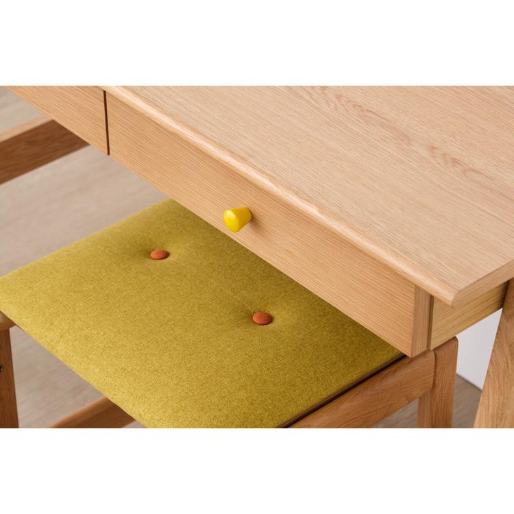 一生紀 学習デスク 幅105cm オーク材 引き出し付き 選べる取っ手 木製