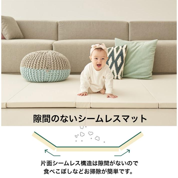 シームレスプレイマット 5つ折り 140×200 折りたたみ ベビー 140 200