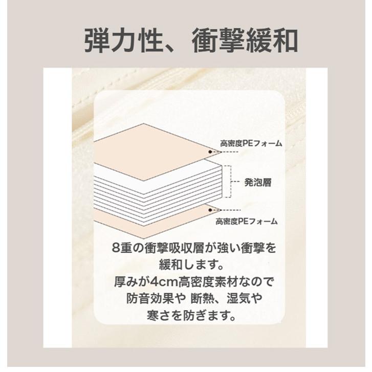 日本において販売 プレイマット4つ折り 2枚セット 120×160 折りたたみ ベビー 120 160 赤ちゃん 子供 プレイマット おしゃれ キッズ 防音 キッズマット ベビーマット 代引不可