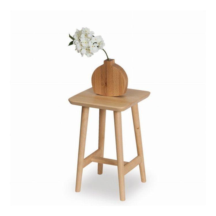 美品　Latree(ラトレ) GRACEシリーズ 無垢の花台　送料込み Latree ラトレ GRACEシリーズ 無垢の花台 角・ロー ビーチ材 無垢 木製