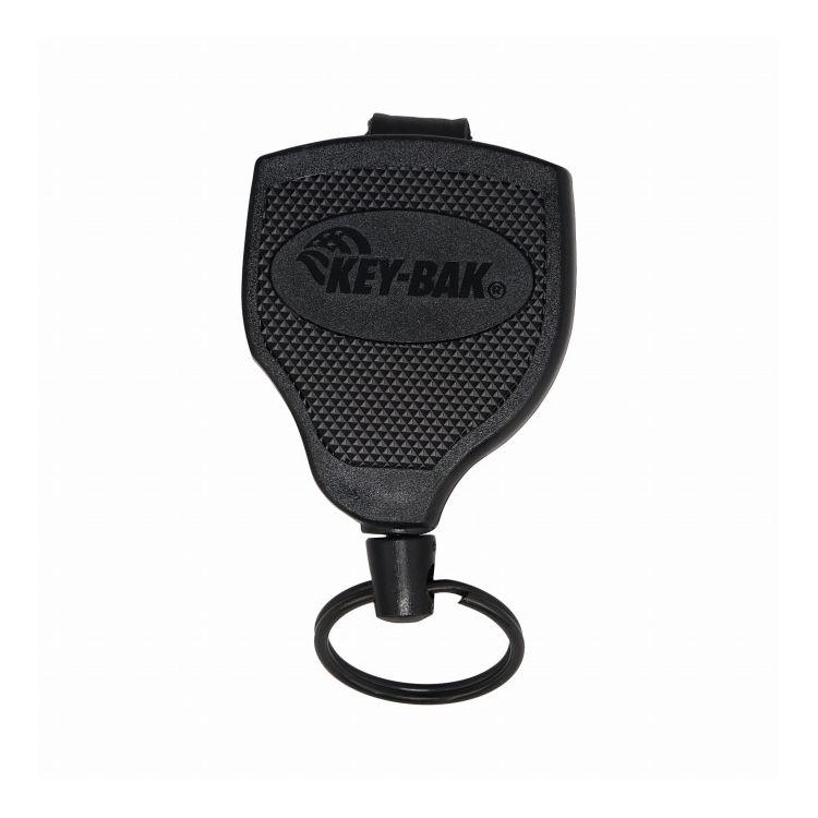 KEY-BAK キーバック リールキーホルダー レザーベルトループ式 ロック