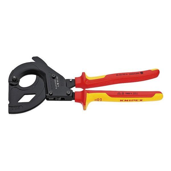 KNIPEX クニペックス 9536-315A 絶縁ラチェットケーブルカッター SWA用 代引不可