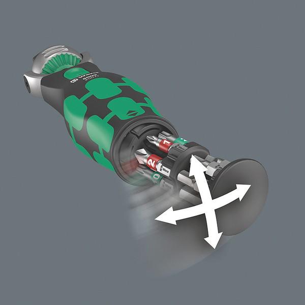 WERA ベラ サイクロップ 首振り式ラチェットドライバー インチ用 ビット12本収納 004282 代引不可｜recommendo｜07