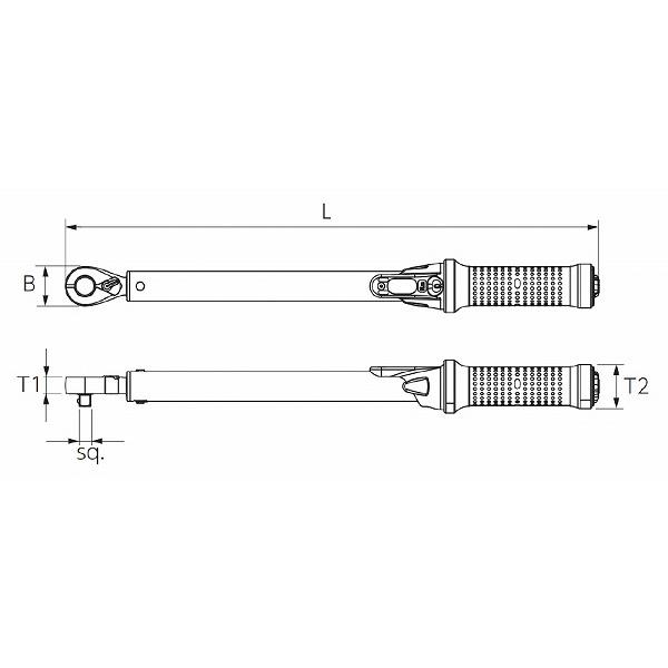 KTC 京都機械工具 差込角9.5SQ プレセットトルクレンチ GW100-03 KTC 京都機械工具 差込角9.5SQ プレセットトルクレンチ GW100-03