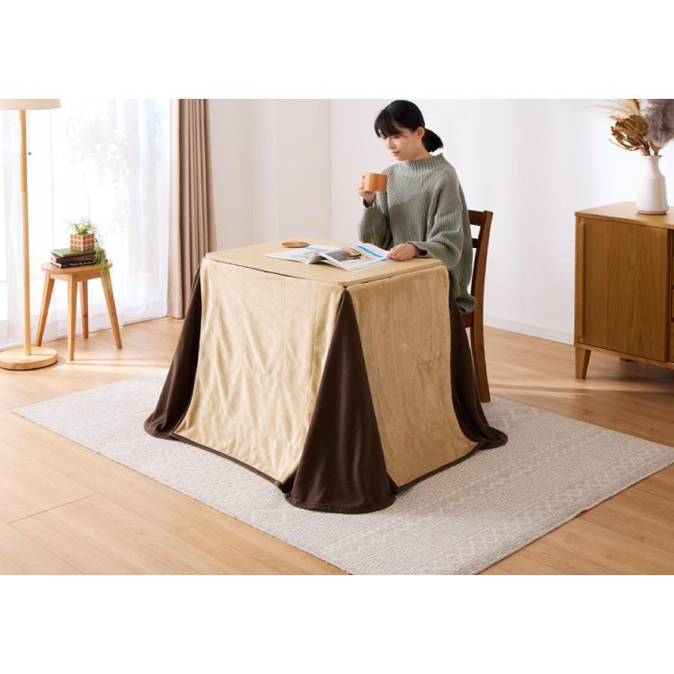 こたつ2点セット 70×50cm 長方形 ハイタイプ こたつテーブル こたつ  