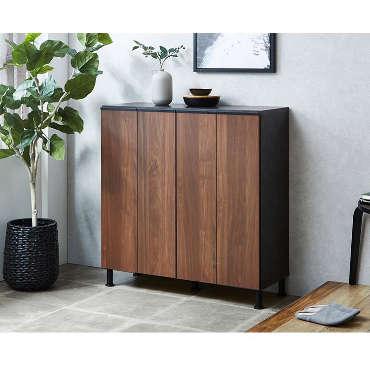 シューズボックス ロータイプ 幅100cm 国産 完成品 奥深 靴箱 シューズボックス ロータイプ 幅100cm 国産 完成品 奥深 靴箱