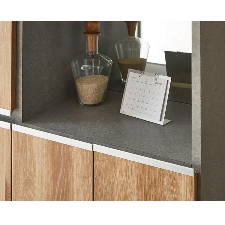 シューズボックス ハイタイプ 幅75cm ミラー付き 国産 完成品 奥深