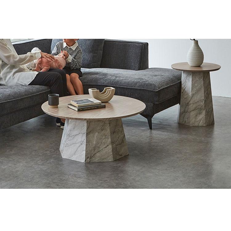 ラウンドローテーブルソファテーブル サイトテーブル 円形 幅80cm リビングローテーブル ラウンドテーブル