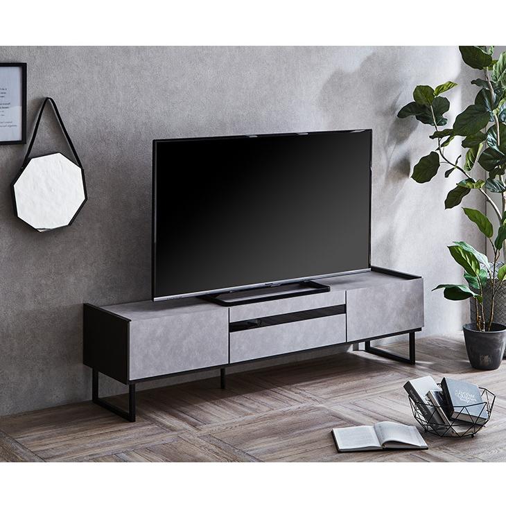 テレビ台 幅150 奥行40 高さ40 完成品 セラミック調 グレー テレビ台 幅150 奥行40 高さ40 完成品 セラミック調 グレー