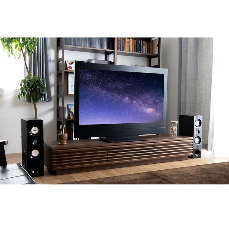 完成品 国産 格子状 テレビ台 幅180cm 天然木 テレビボード TV