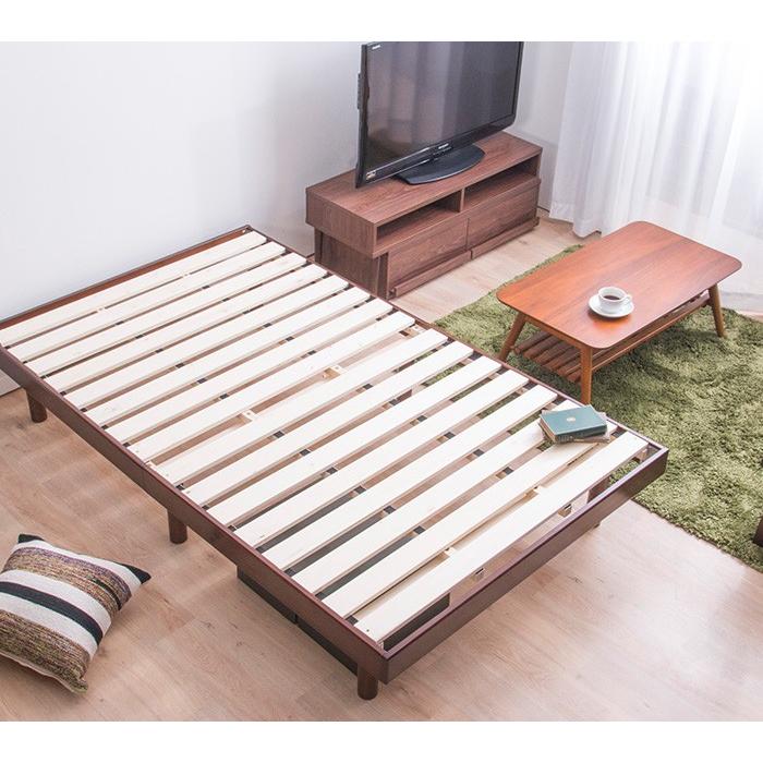 すのこベッド シングル シヴィ フレームのみ 高さ3段階調整 天然