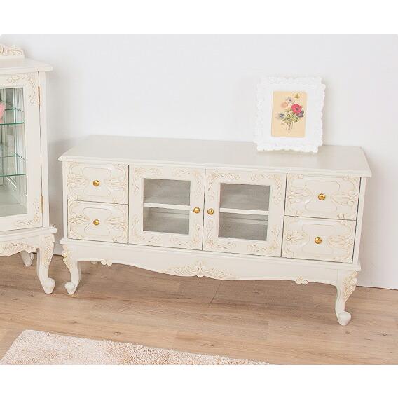 新品】フレンチシック テレビ台 プリンセス 幅105cm リビングボード