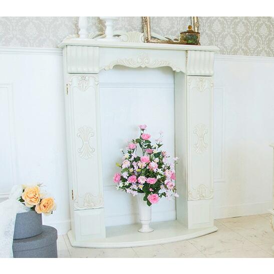 マントルピース ハンドメイド ホワイト インテリア　飾り棚 暖炉 リビング 家具 Amazon｜[MRG] 完成品 マントルピース 暖炉風 飾り棚 組み立て