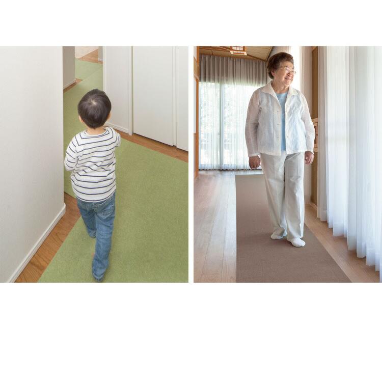 サンコー おくだけ吸着 ズレない マット 60×600cm 厚さ4mm 日本製 はっ