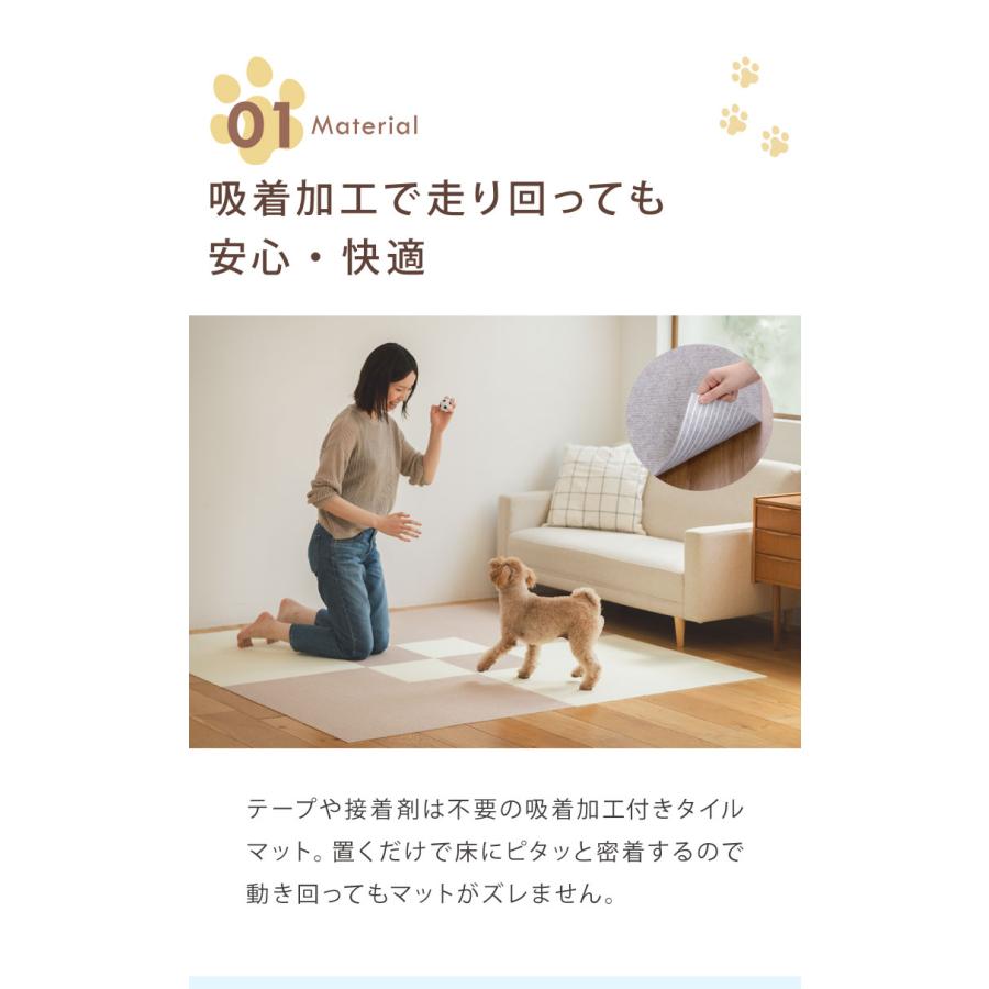 SankoPet 日本製 ペット用 マット タイルマット 18枚入 撥水 防水 滑り 