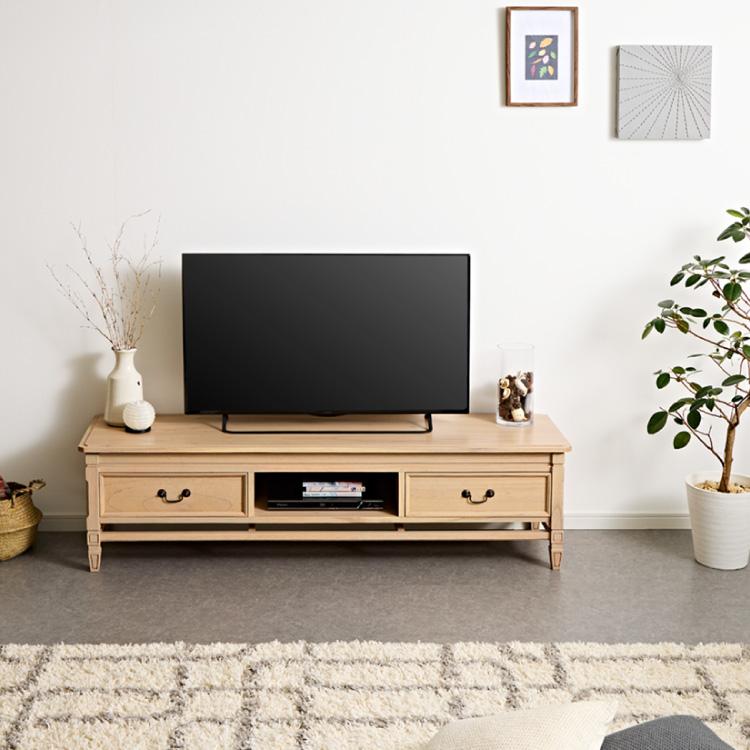 ローボード 幅155cm 完成品 テレビ台 サイドボード リビングボード