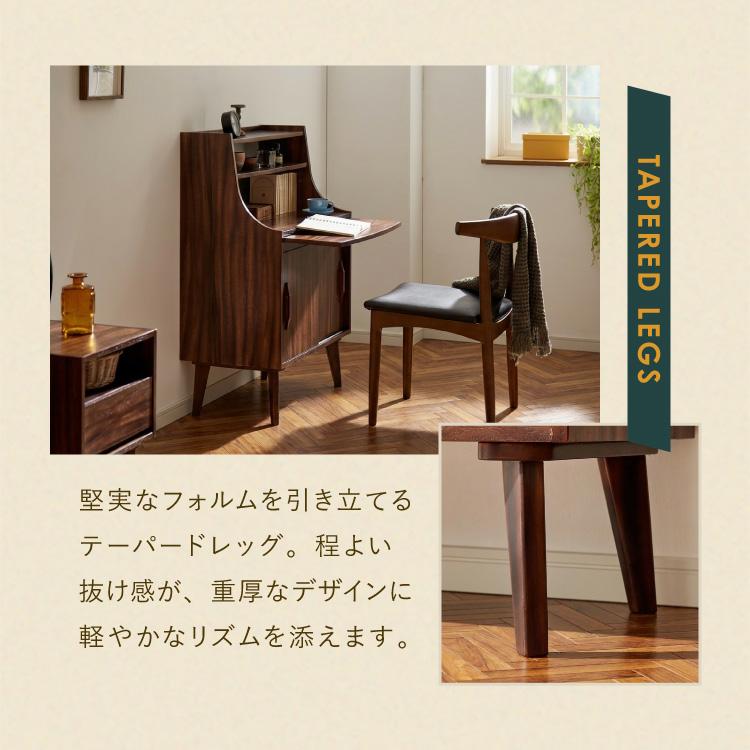 JM7021)レトロ 書斎机/ライティングデスク 木目 幅：約81cm 高さ：約104cm 奥行：約46～76cm 中古品【取りに来られる方限定】 ライティングデスク 折りたたみ ライティングビューロー アンティーク