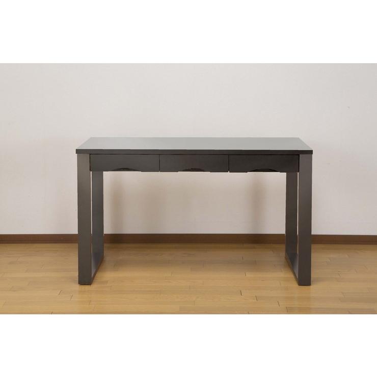 デスク 天然木タモ突板デスク 幅120cm 奥行45cm 引出し 北欧風 長机