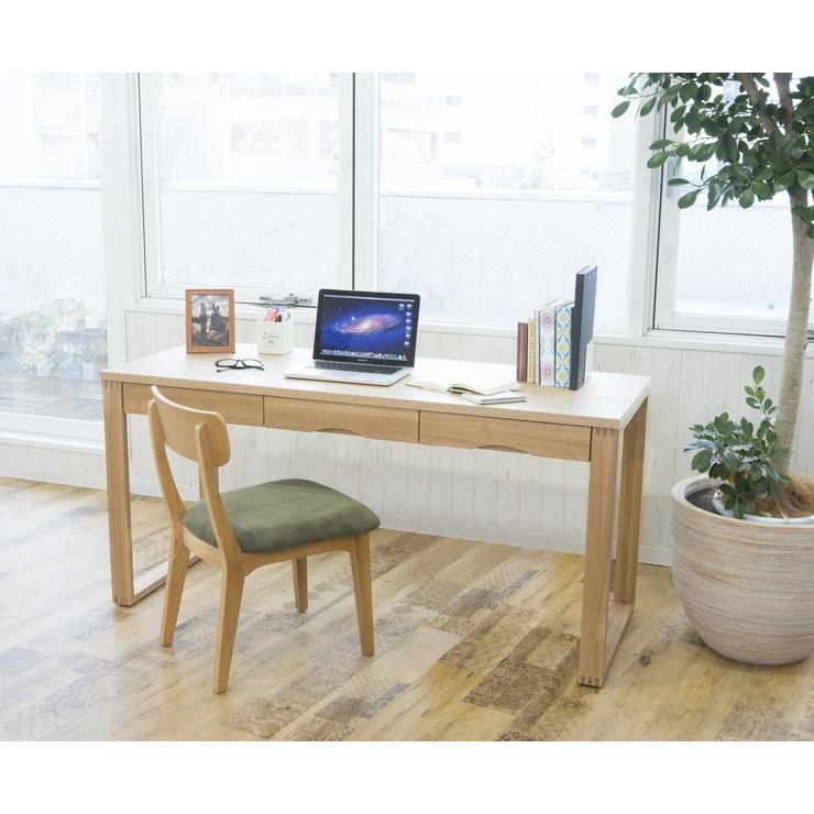 デスク天然タモ180cm.奥行45cm【新品】【更にお値下げしました】札幌 タモ突板の木目がうつくしい天然木デスク 奥行45cm(幅180cm