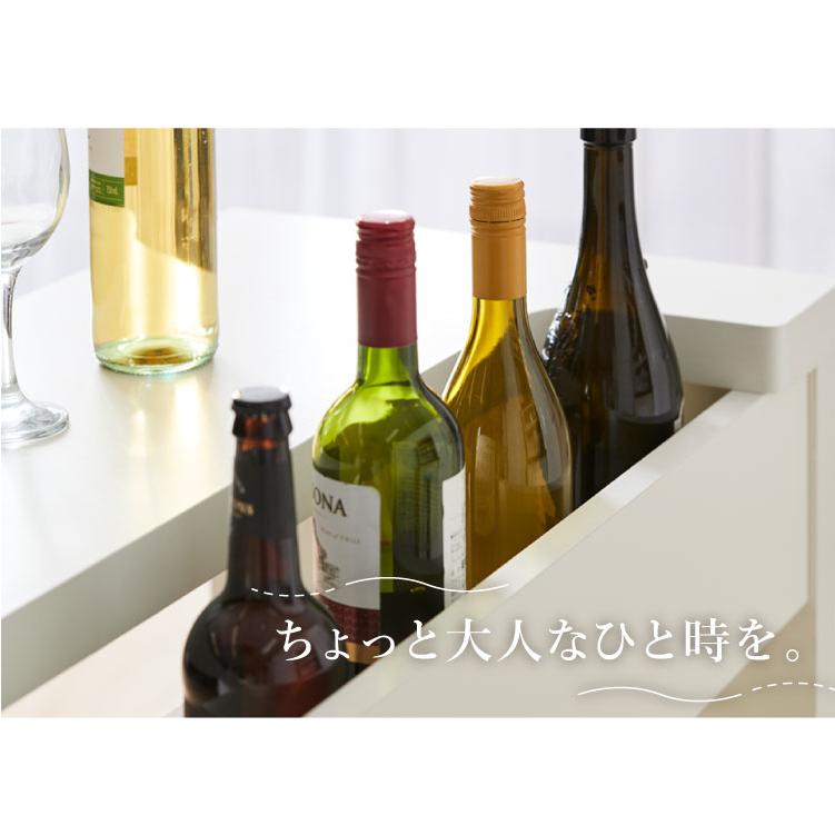 背面収納 棚付き カウンターテーブル テーブル バーテーブル おしゃれ 木目 収納 幅120 120幅 高さ91.5 ダイニング キッチン カウンター 代引不可_12