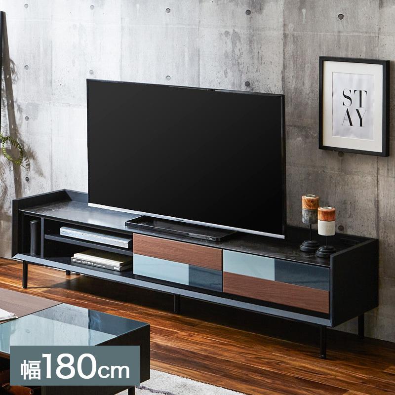 テレビ台 テレビボード 完成品 幅180 木目 ガラスデザイン ガラス天板 ローボード 2口コンセント Tv台 Tvボード スチール脚 おしゃれ モダン 代引不可 3k Blow 180tv リコメン堂 通販 Yahoo ショッピング