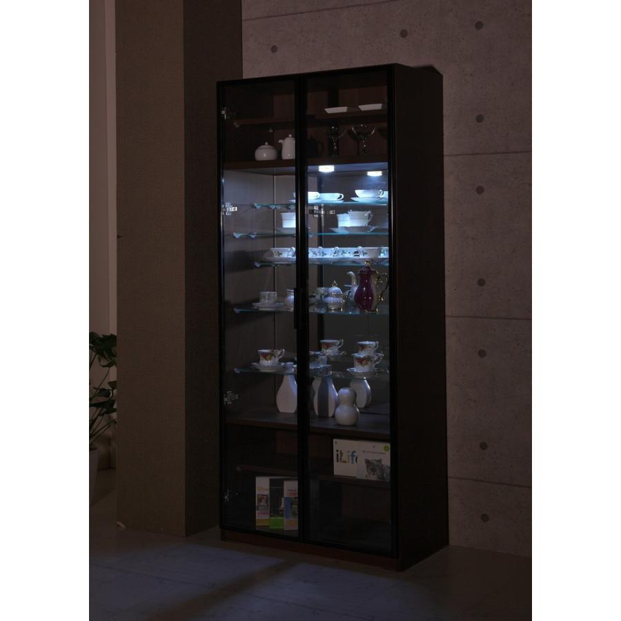 リコメン堂 バカラ80 コレクションラック カップボード 幅77.6cm×高さ