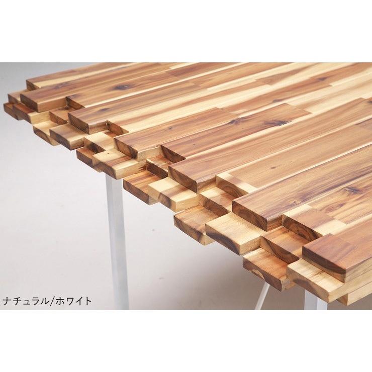ダイニングテーブル 単品 150cm アカシア無垢材使用 4人掛け用 テーブル ダイニング 食卓 アイアン インダストリアル おしゃれ 代引不可_3