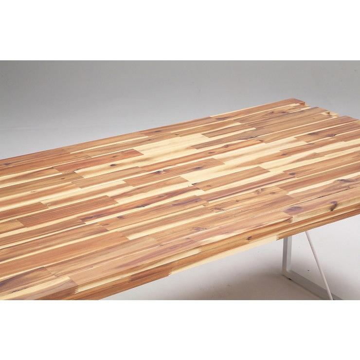ダイニングテーブル 単品 150cm アカシア無垢材使用 4人掛け用 テーブル ダイニング 食卓 アイアン インダストリアル おしゃれ 代引不可_6