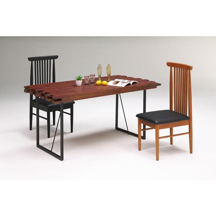 ダイニングテーブル 単品 150cm アカシア無垢材使用 4人掛け用 テーブル ダイニング 食卓 アイアン インダストリアル おしゃれ 代引不可_7
