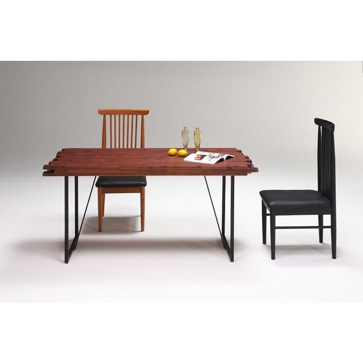ダイニングテーブル 単品 150cm アカシア無垢材使用 4人掛け用 テーブル ダイニング 食卓 アイアン インダストリアル おしゃれ 代引不可_8