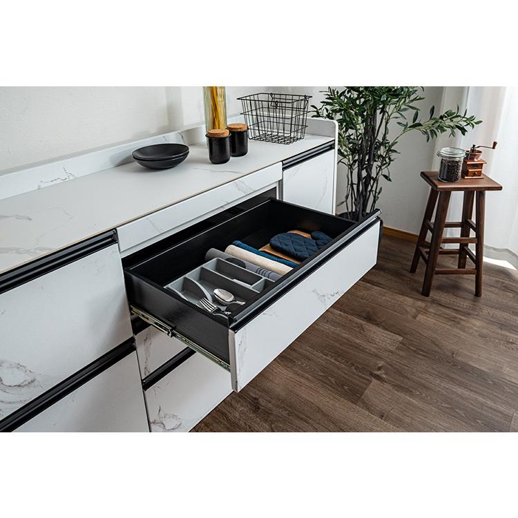 キッチンカウンター 幅150cm キッチンラック 伸縮式 セラミック天板