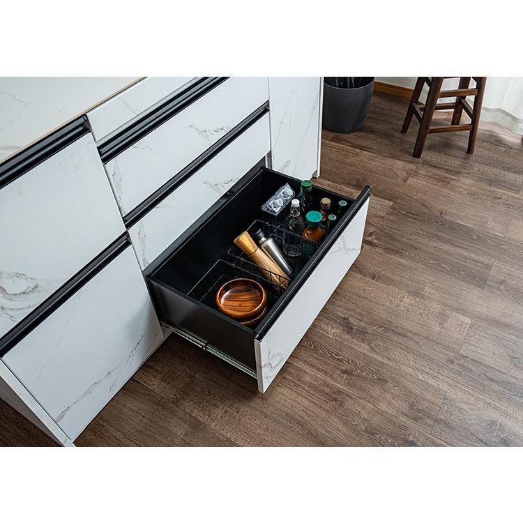 キッチンカウンター 幅150cm キッチンラック 伸縮式 セラミック天板