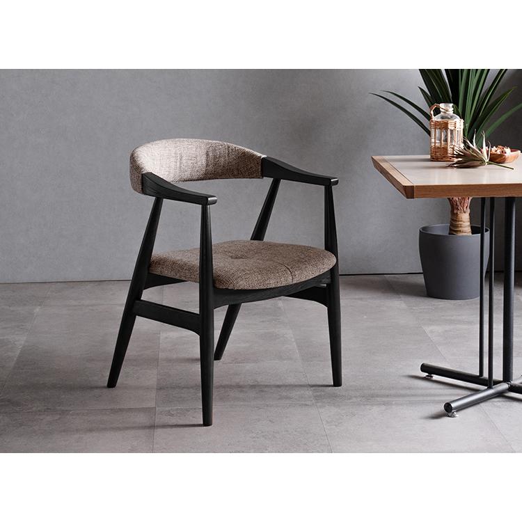 ダイニングチェア ナチュラルテイスト 2脚セット 完成品 アームチェア